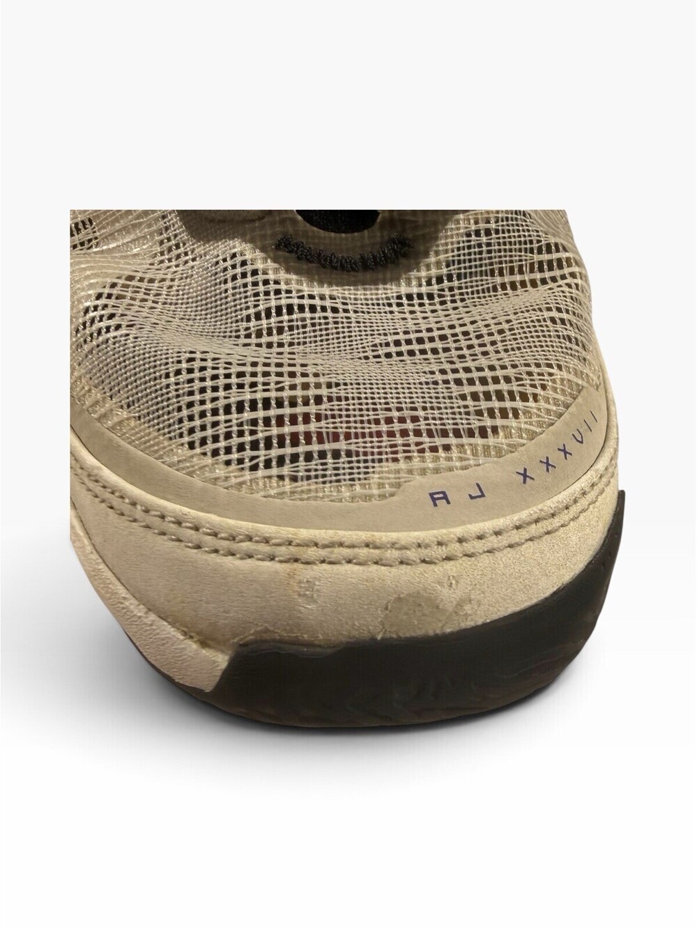 Nike Air Jordan 37 Beyond Borders Light Bone Fire Red Black, Men’s US 11.5 - Picture 12 of 15